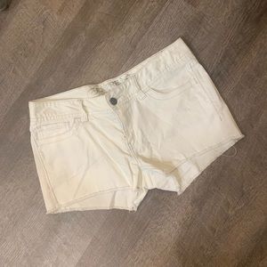 EXPRESS White Denim Shorts